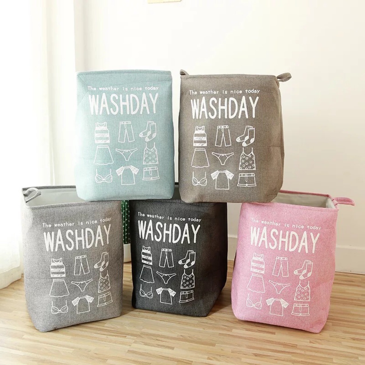 工厂直销可折叠大号方形杂物收纳桶帆布卡通客厅多功能玩具收纳筐