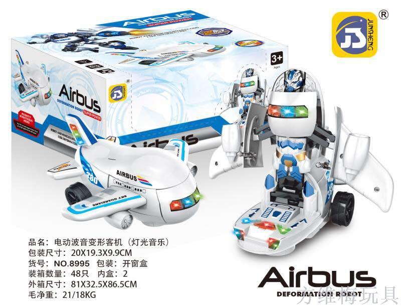 Electric Boeing transformable passenger aircraft full figure