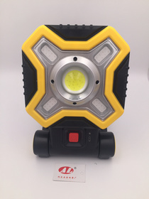 Folding work light Solar work light Rechargeable lawn light Strong light red flash multi-function light