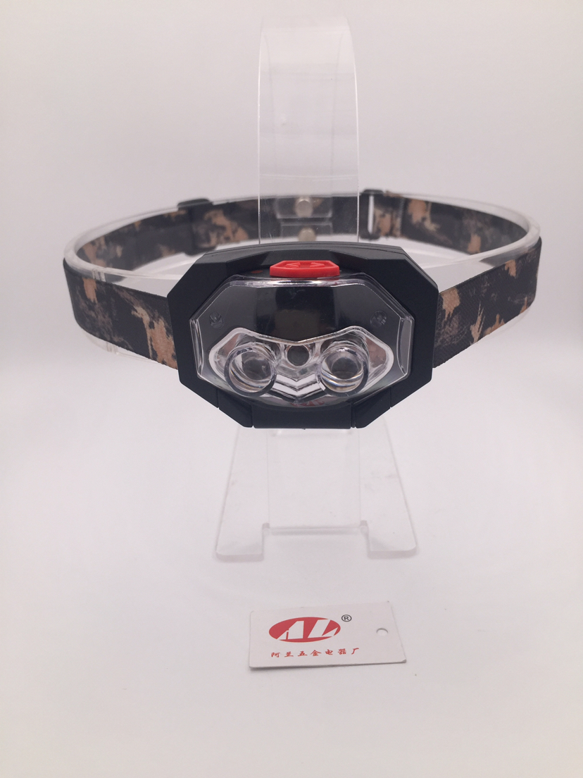 Camping outdoor night fishing riding strong cat eye headlight emergency lighting head wear protective mine light
