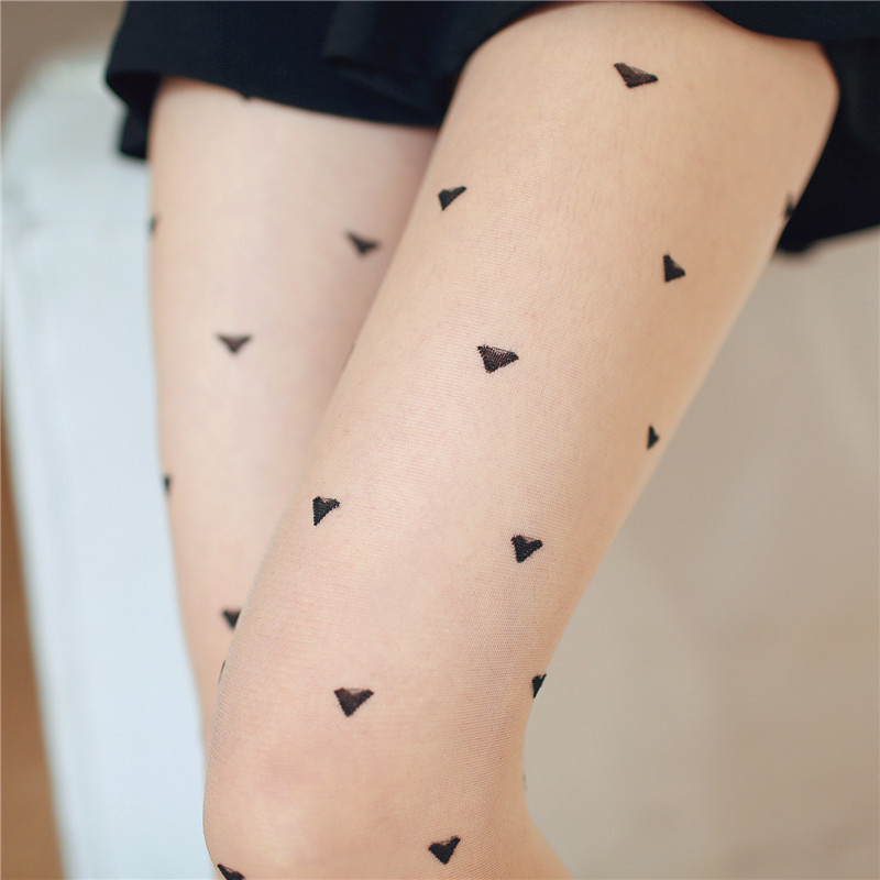 Yan Jie's summer sweet Korean-style heart-shaped stockings for body shaping and cute printed jumpsuits. Factory direct sales of stockings with one-piece delivery Application Scenario
