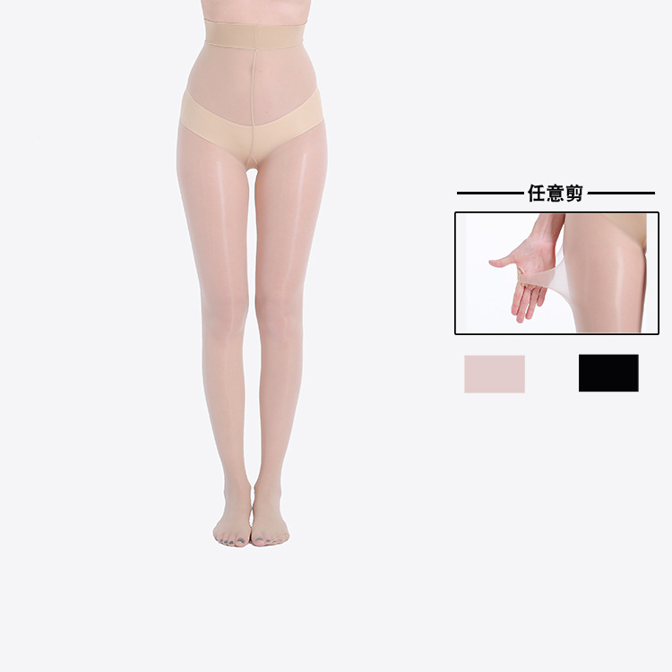 Sock stall, one-piece hair replacement, Yan silk socks, anti-hook silk, Spring and autumn women's base socks, slimming and sexy silk socks, freely cut 2D silk socks, one-piece hair replacement