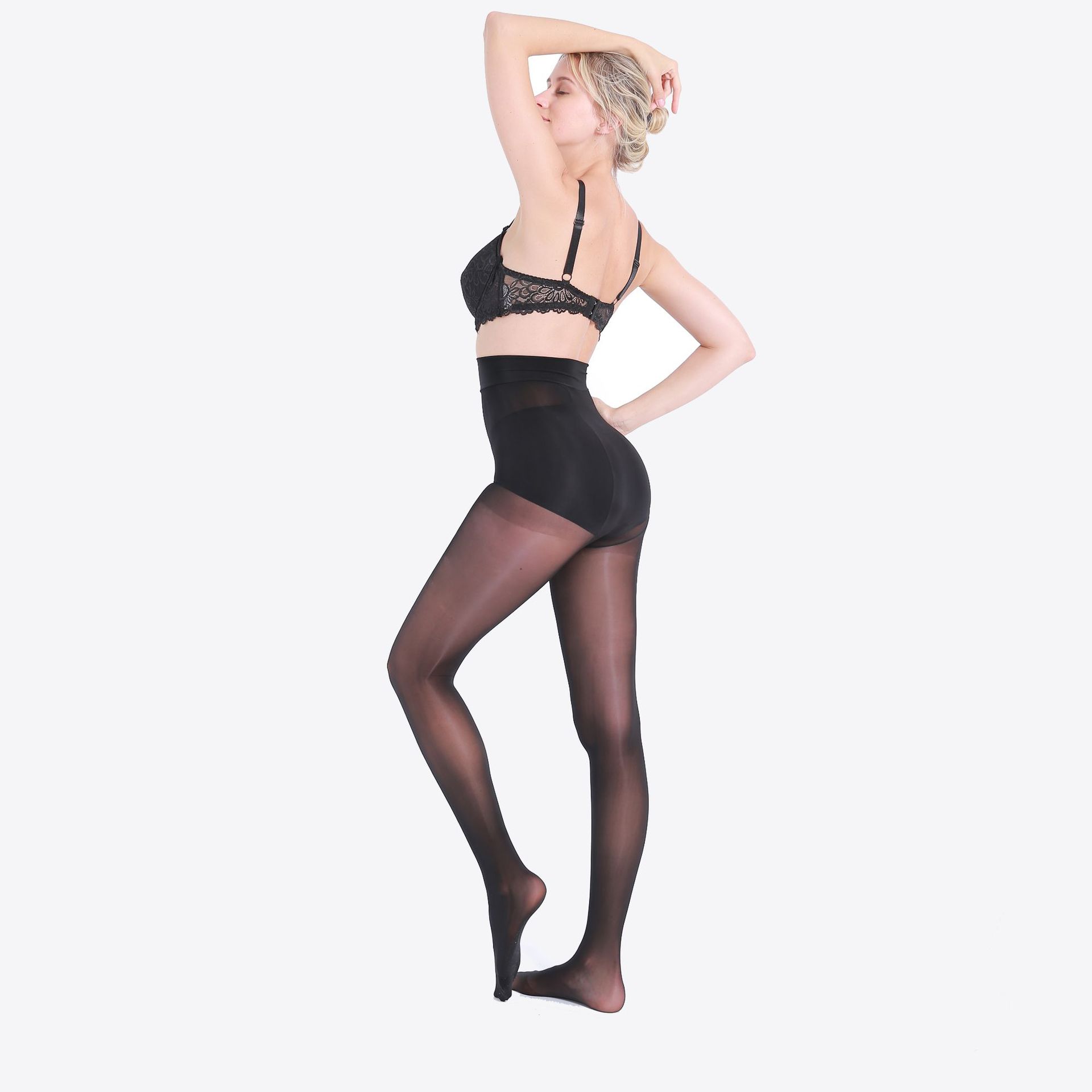 Sock stall, one-piece hair replacement, Yan silk socks, anti-hook silk, Spring and autumn women's base socks, slimming and sexy silk socks, freely cut 2D silk socks, one-piece hair replacement Application Scenario