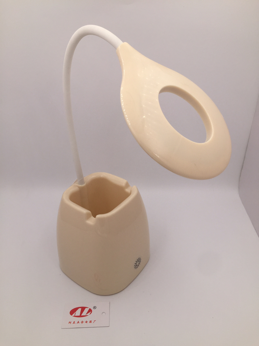 18650 battery rechargeable pen holder mobile phone stand small lamp eye protection touch switch off light English color box packaging