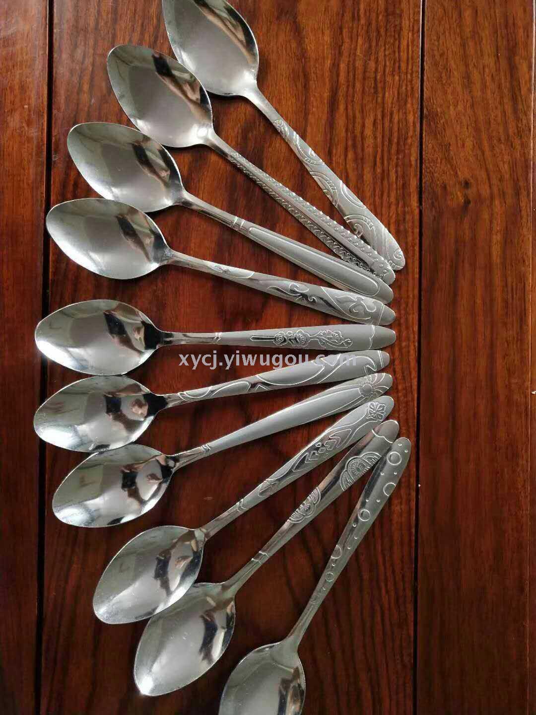 Stainless steel soup spoon chicken tail soup spoon dinner knife steak knife