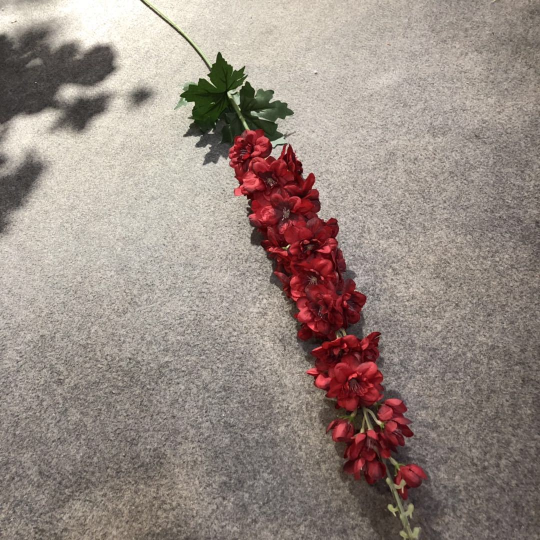Long-branch delphinium, artificial hyacinth, artificial silk flower, single tall and long-branch wedding flowers for landscape direct sales Application Scenario