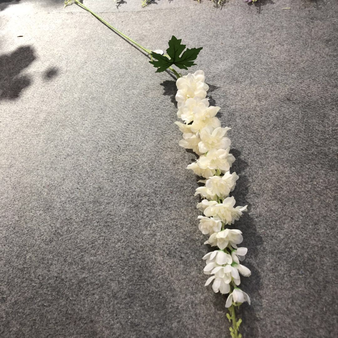 Long-branch delphinium, artificial hyacinth, artificial silk flower, single tall and long-branch wedding flowers for landscape direct sales details Picture