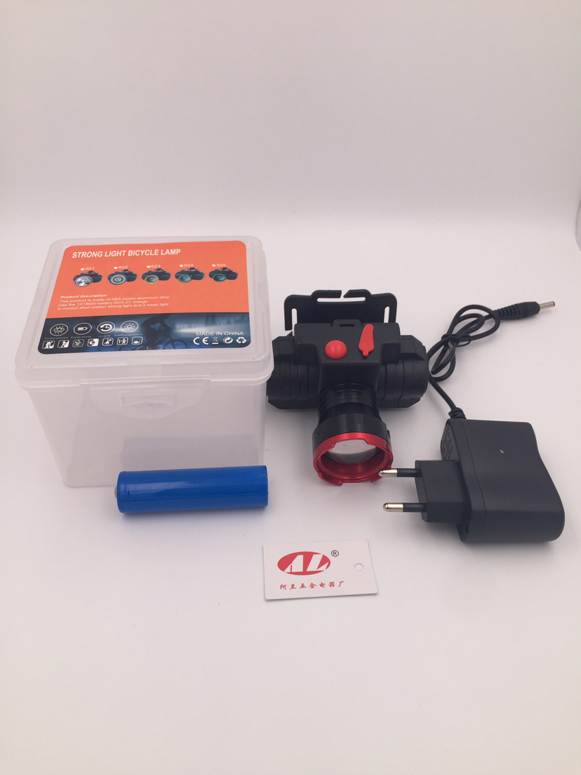 Bike light battery led small headlight strong charging super bright headlight