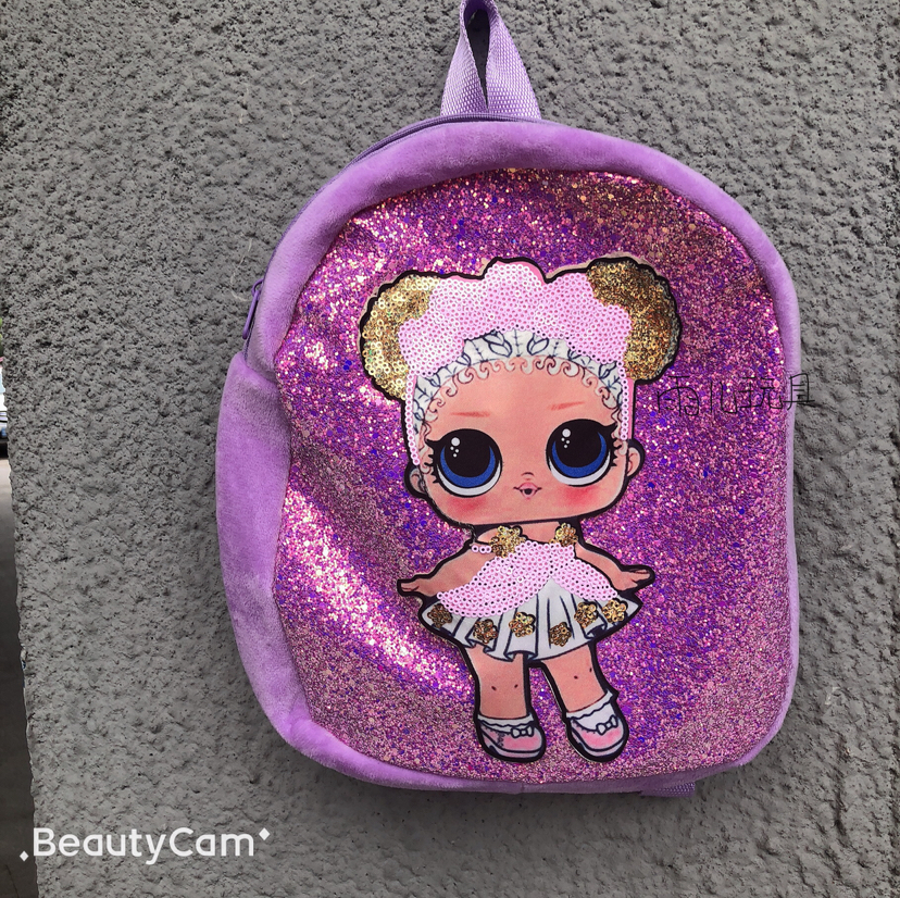 Bolsas de peluche mochilas de escuela mochilas de dibujos animados LOL niñas mochilas bolsos nuevos bolsos Specification image