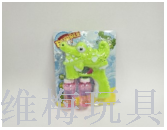 Crocodile bubble gun, music, light, fully automatic bubble-blowing toy