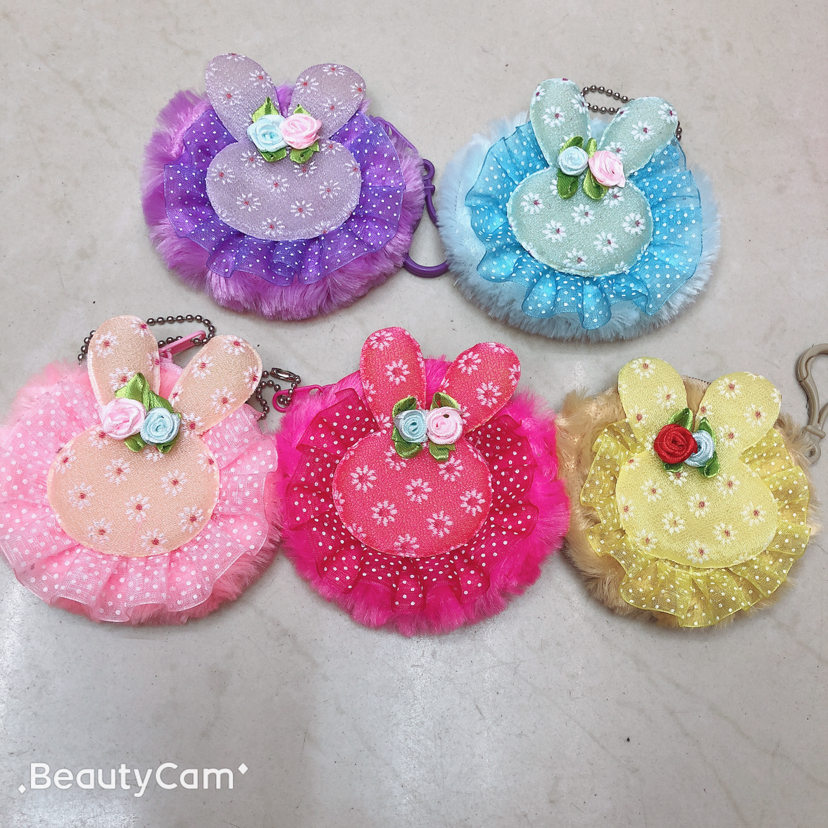 Rabbit coin purse accessories wallet Cartoon coin Purse 8cm coin purse details Picture