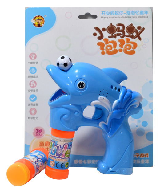 Solid color football dolphin bubble gun details Picture
