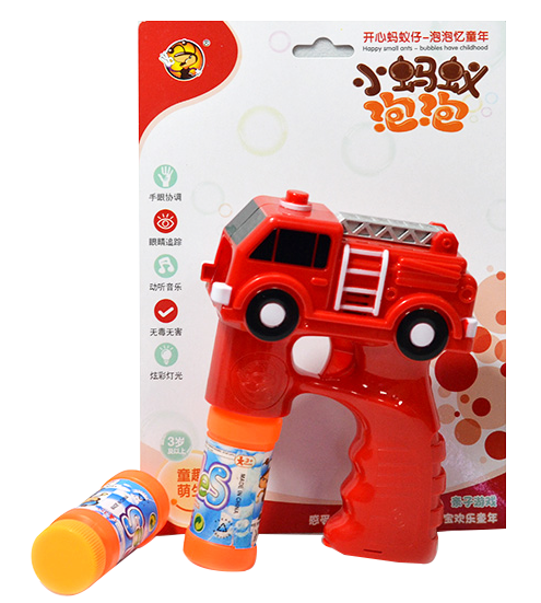 Solid color fire protection. Police car bubble machine bubble gun with music and light, fully automatic bubble-blowing toy Application Scenario