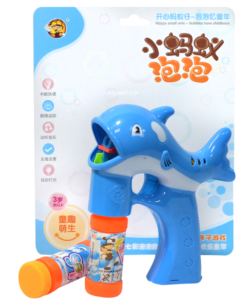 Solid-color new dolphin bubble gun details Picture