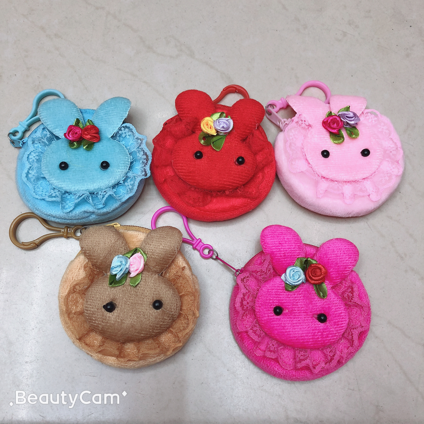 Rabbit coin purse accessories wallet Cartoon coin Purse 8cm coin purse Specification image