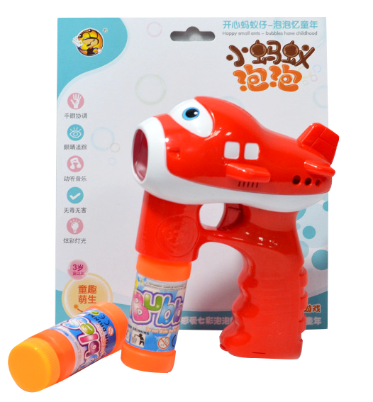 Solid-color aircraft bubble machine bubble gun