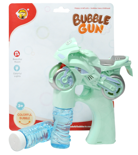 New solid-color motorcycle bubble machine bubble gun details Picture