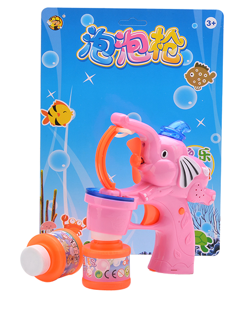 Solid color medium bubble Dumbo dual-light dual-flash bubble machine bubble gun