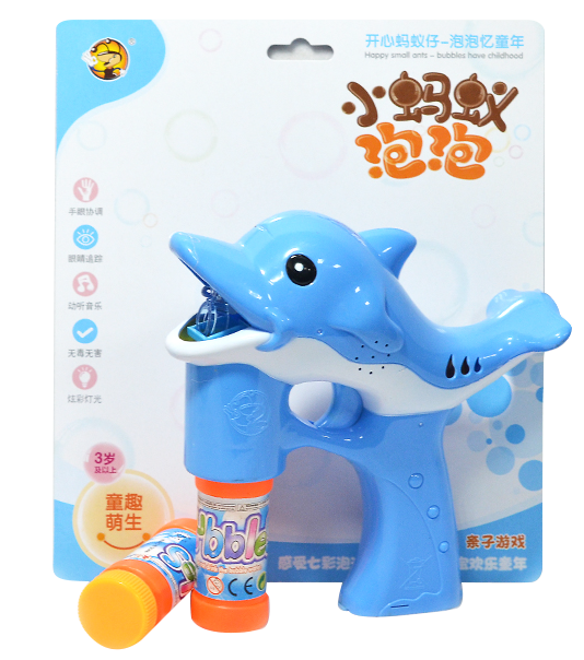 Douyin electric solid color pointed Dolphin bubble machine bubble gun details Picture