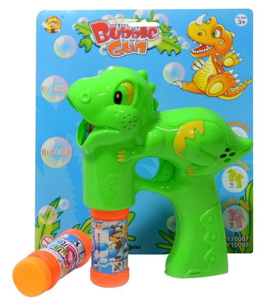 Douyin electric solid-color dinosaur bubble machine bubble gun full figure