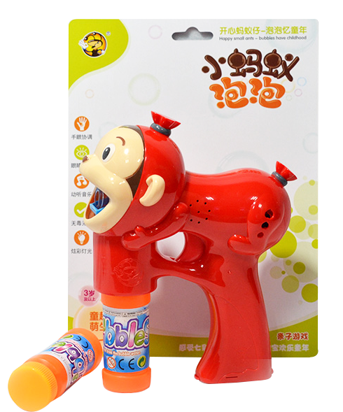 Solid-color big red monkey bubble machine bubble gun