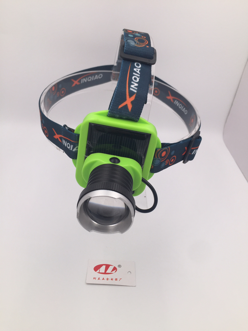 Sustainable 6.5 hours fishing light solar headlight strong light