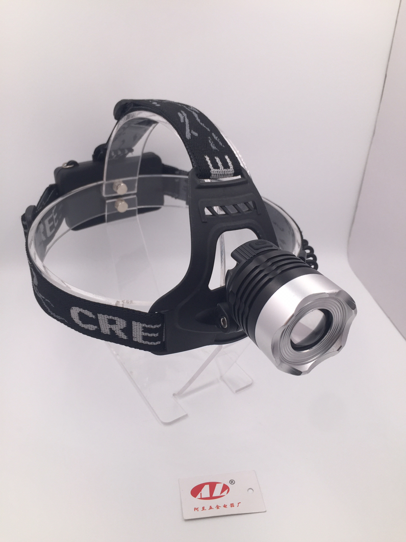 T6 bulb rotary focus outdoor Headlight Strong mountaineering hiking super bright headwear miner light