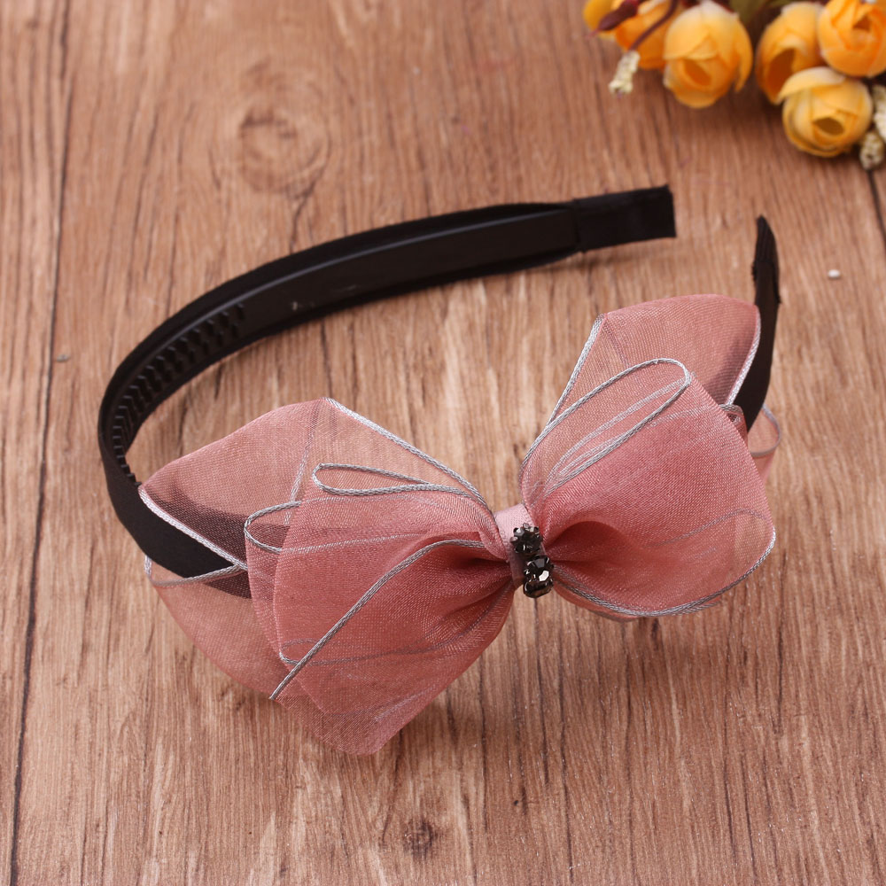 Korean hair bands, bow hair clips, the same style as Internet celebrities, simple and versatile, anti-slip hair bands for women and adults Specification image