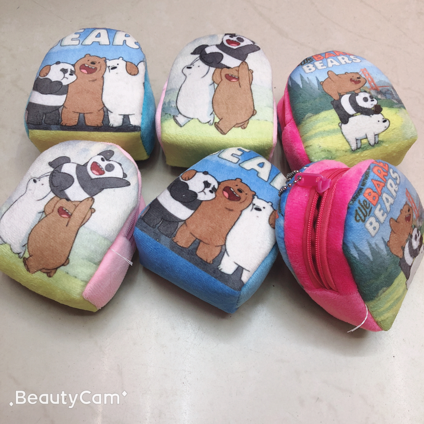 Three-dimensional small schoolbag, coin purse, coin purse, double-sided printed coin purse, bear coin purse Application Scenario