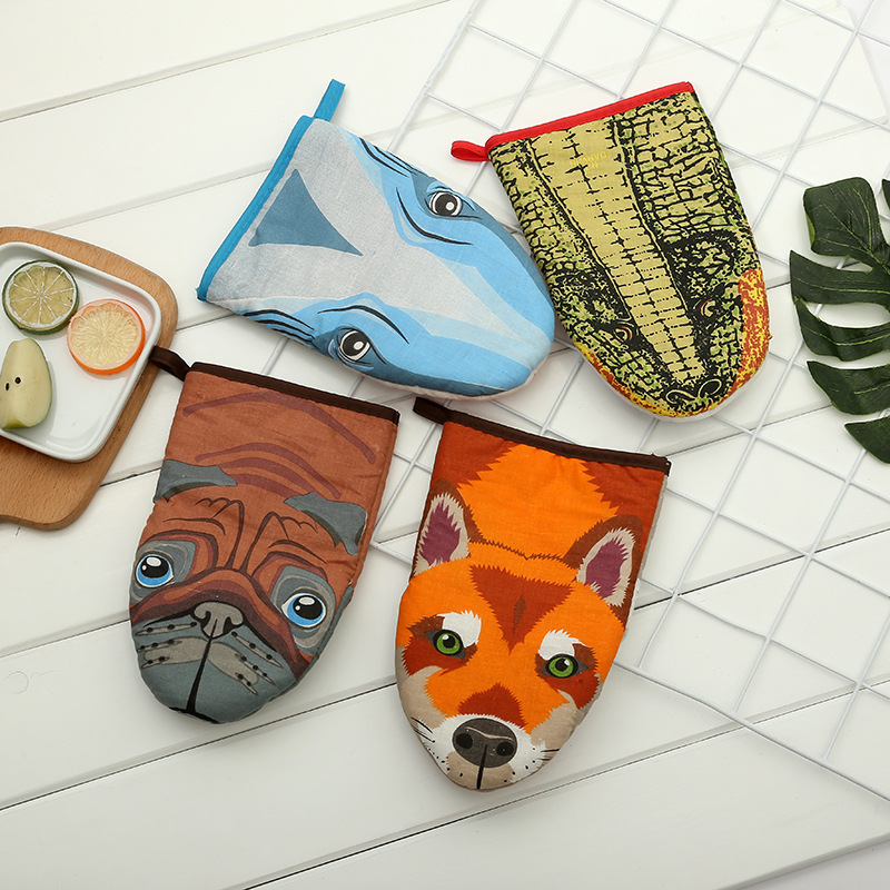 新款可爱卡通厨房用品清洁手套不沾油洗碗手套家务清洁神奇手套