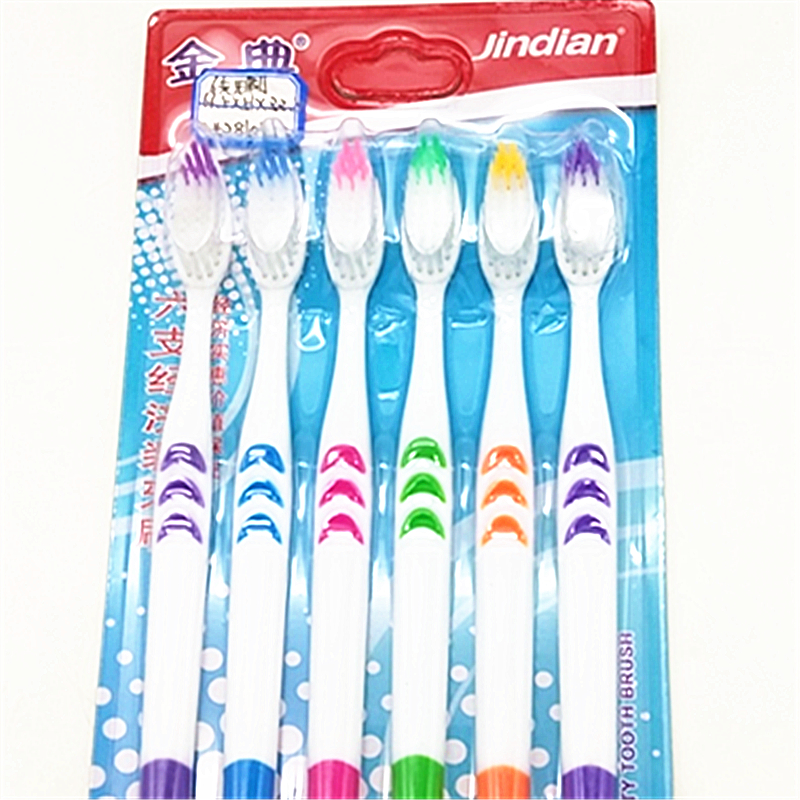Sunshine Department Store card 6pc soft toothbrush adult family ultra fine soft 6 antibacterial family set