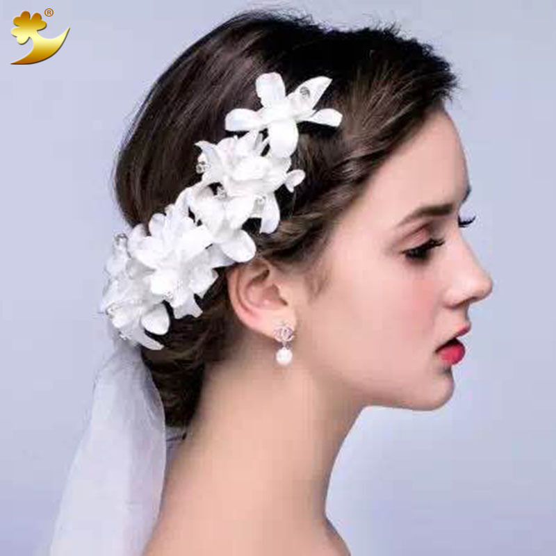 Korean-style 2018 handcrafted bride headwear, bride hair accessories, wedding dress headwear, updo styling, photo studio photography accessories wholesale