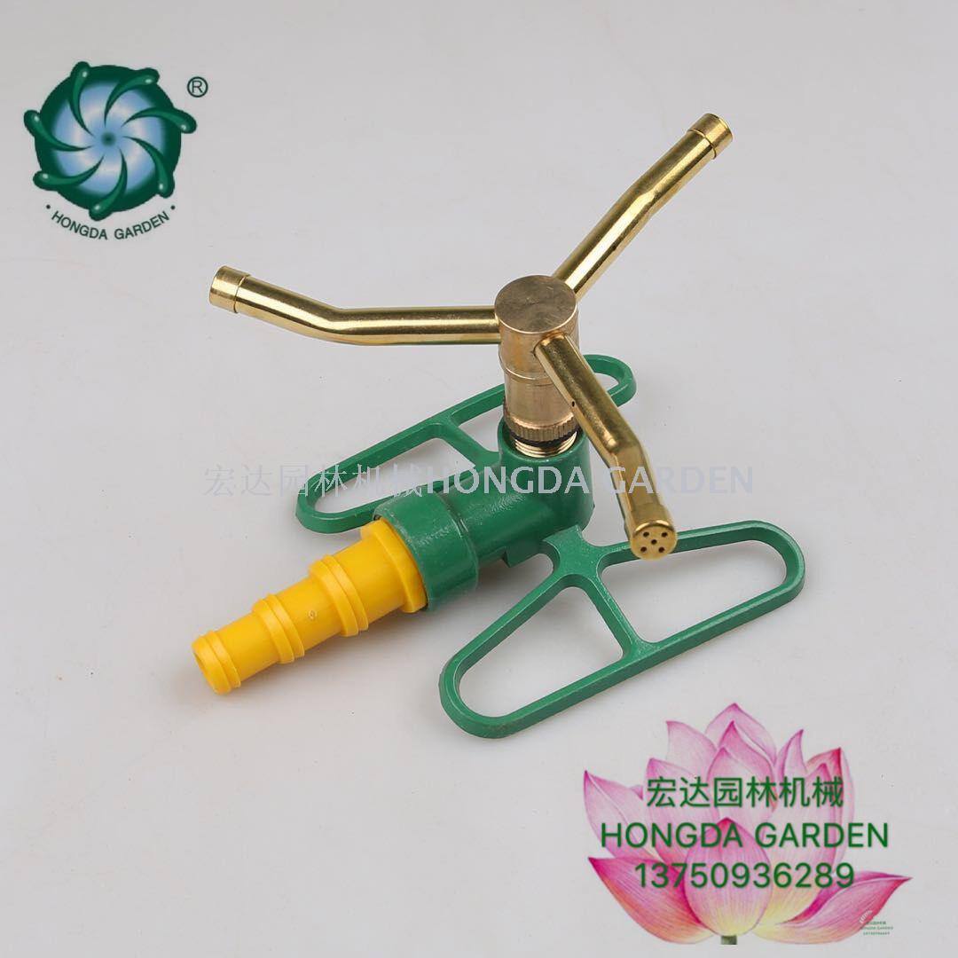 4-point all-copper rotary copper micro-sprinkler, double-nozzle lawn sprinkler, fountain irrigation atomization sprinkler full figure