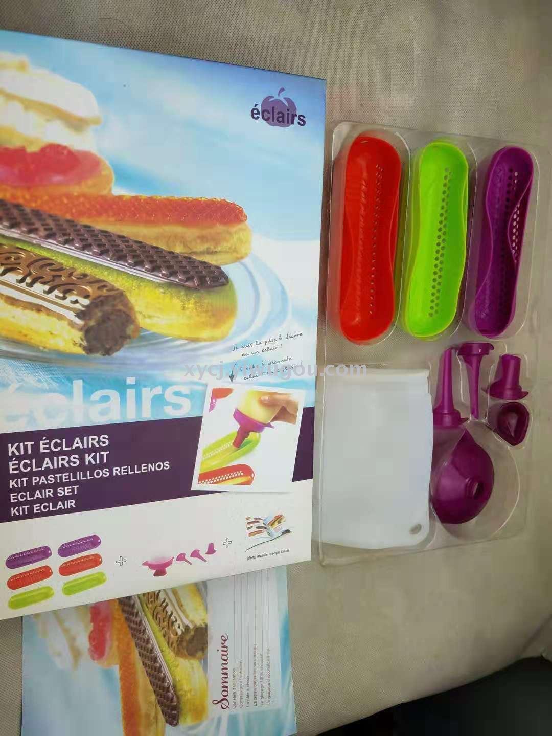 TV product eclairs Silicone Cake Puff mold Set kit pastelillos rellenos Item Picture