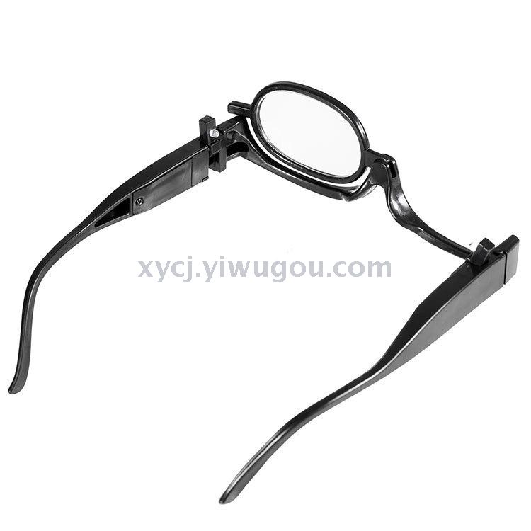 2018TV product ez makeup New type of illuminated makeup glasses with led lights and rotatable myopia glasses Item Picture