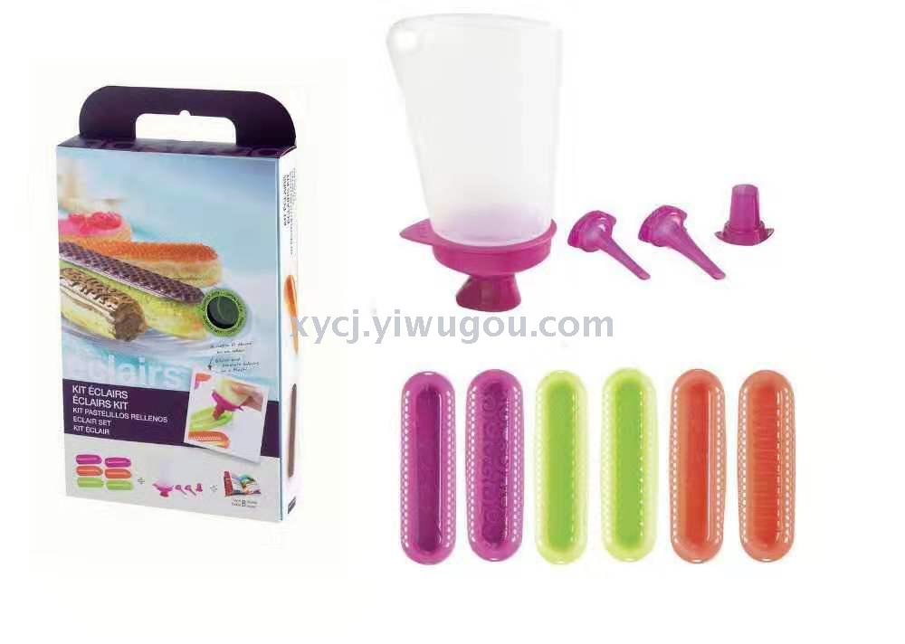 TV product eclairs Silicone Cake Puff mold Set kit pastelillos rellenos