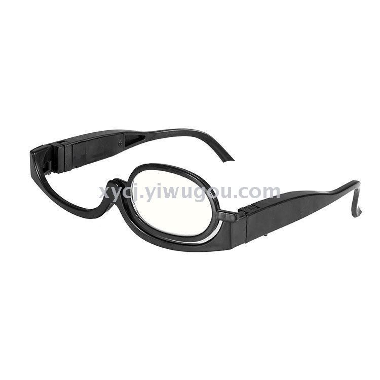 2018TV product ez makeup New type of illuminated makeup glasses with led lights and rotatable myopia glasses Specification image