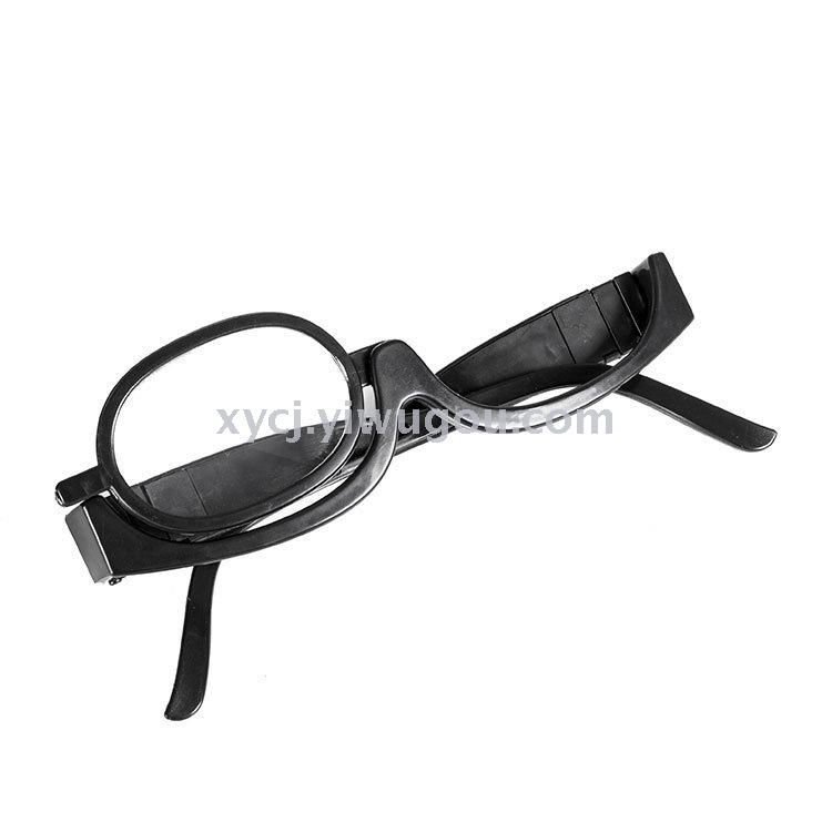 2018TV product ez makeup New type of illuminated makeup glasses with led lights and rotatable myopia glasses details Picture