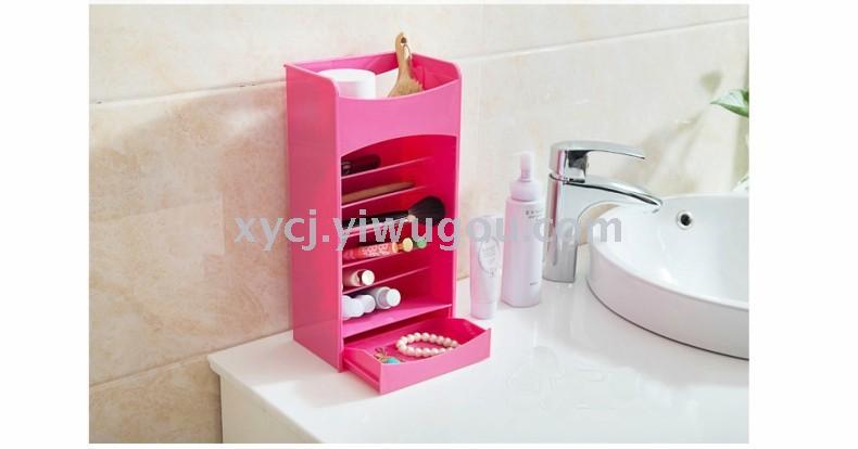 TV product cosmake lipstick Korean-style multi-level stepped cosmetic storage box organizing rack Application Scenario