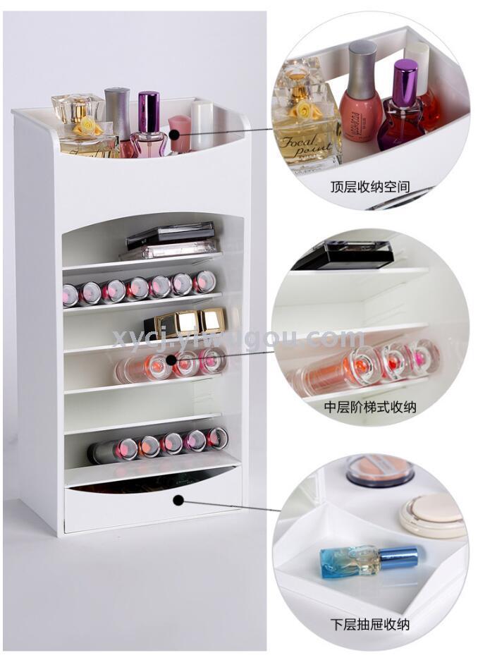 TV product cosmake lipstick Korean-style multi-level stepped cosmetic storage box organizing rack details Picture