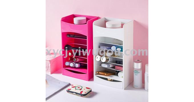TV product cosmake lipstick Korean-style multi-level stepped cosmetic storage box organizing rack Item Picture