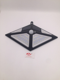 Strong solar wall light garden body sensing 54LED garden garden safety light