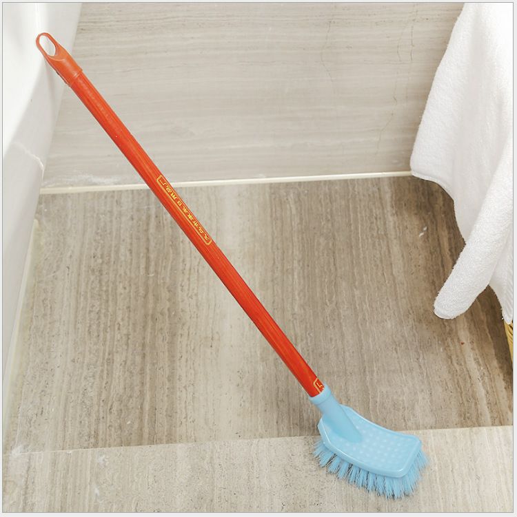 Simple wooden handle square toilet brush, cleaning brush, plastic toilet brush, bathroom cleaning products factory direct sales details Picture