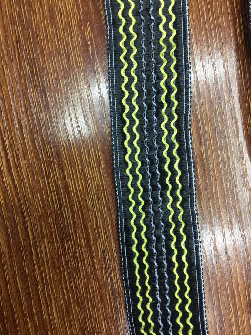 Polyester fluorescent filament edge tape 4 centimeters wide details Picture