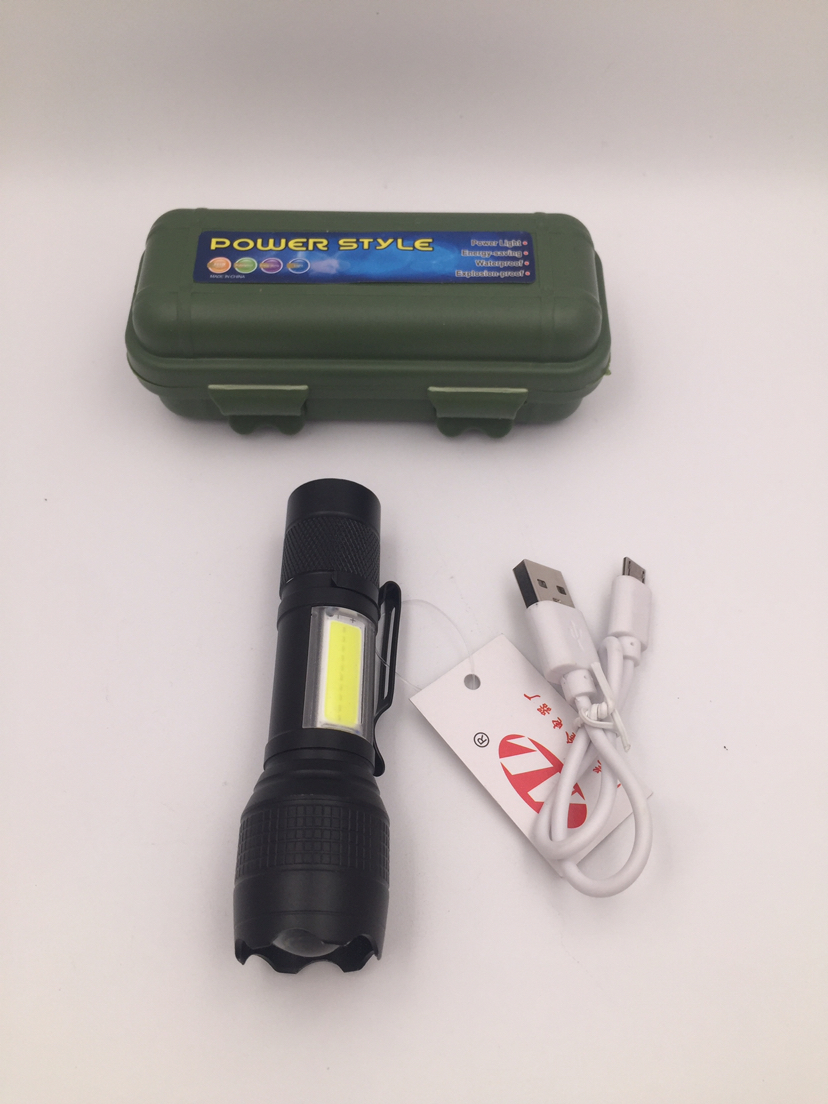 High light usb charging children students elderly night road emergency led focus COB side light