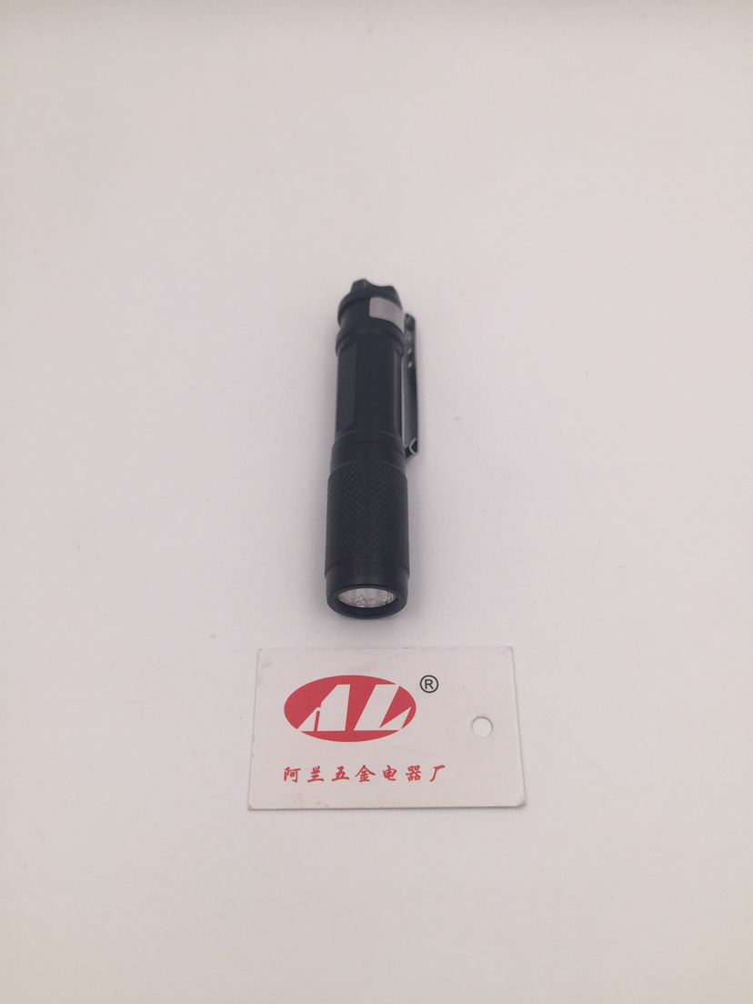 Small battery electric portable flashlight with pen button small electric lighting flashlight
