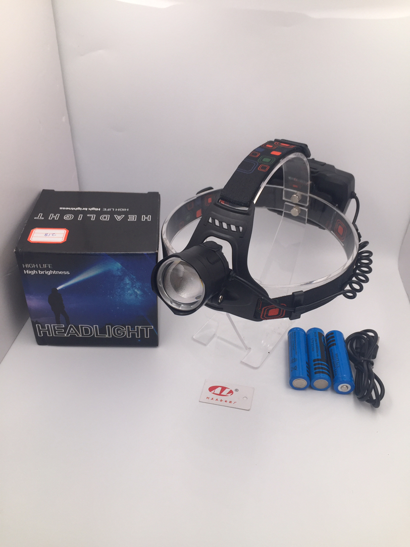 Retractable focusing headlight P50 bulb Outdoor headlight Long-range headlight super bald light