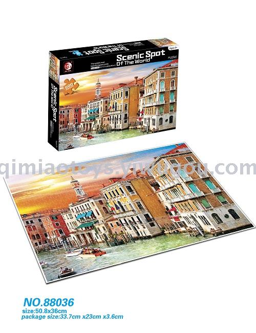 Manufacturers direct paper bucket children's educational toys 500 pieces of early education toys paper puzzles