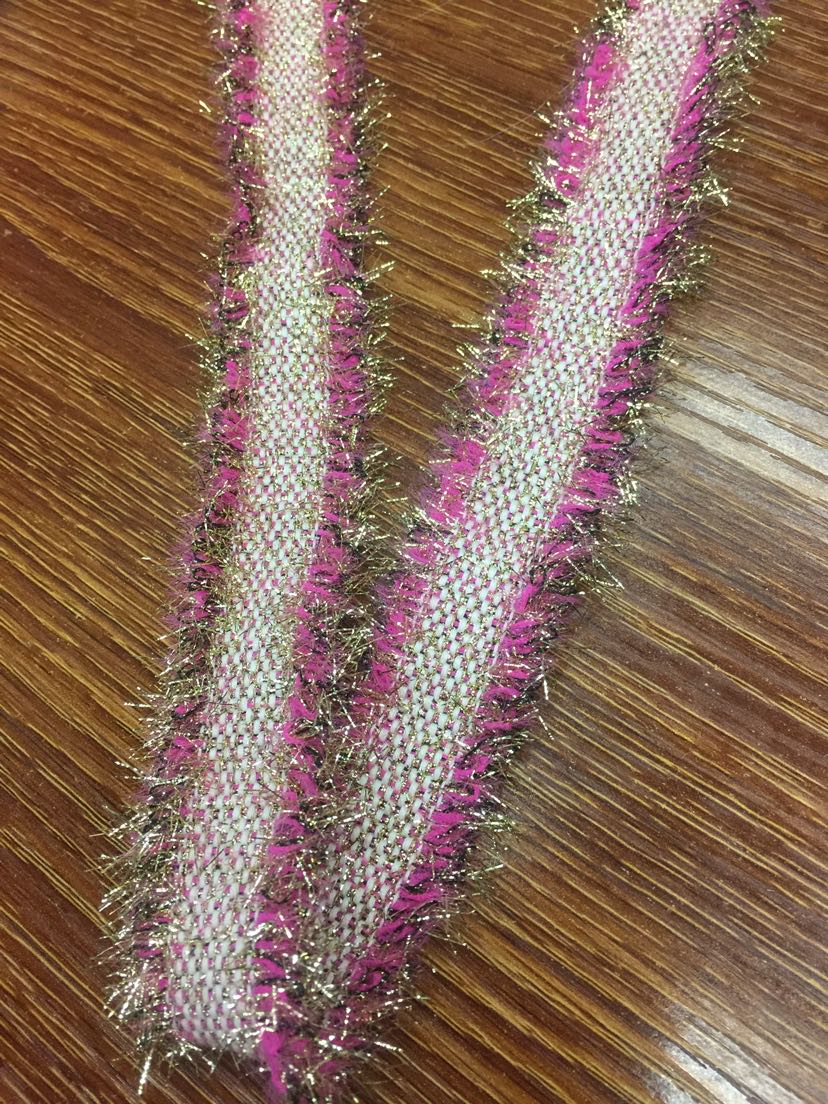 Factory direct sales of 3 cm gold and silver wire with cotton woven tape