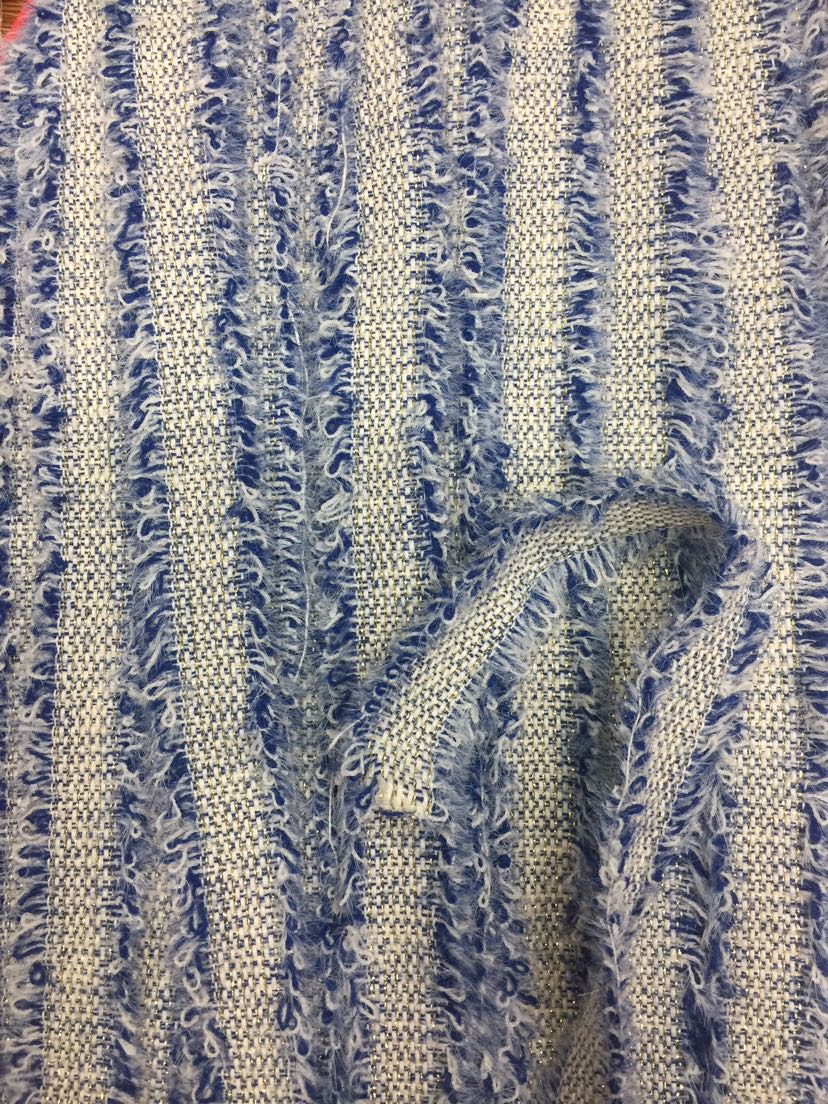 Factory direct sales of 3CM wide pine nut wool and gold thread webbing details Picture